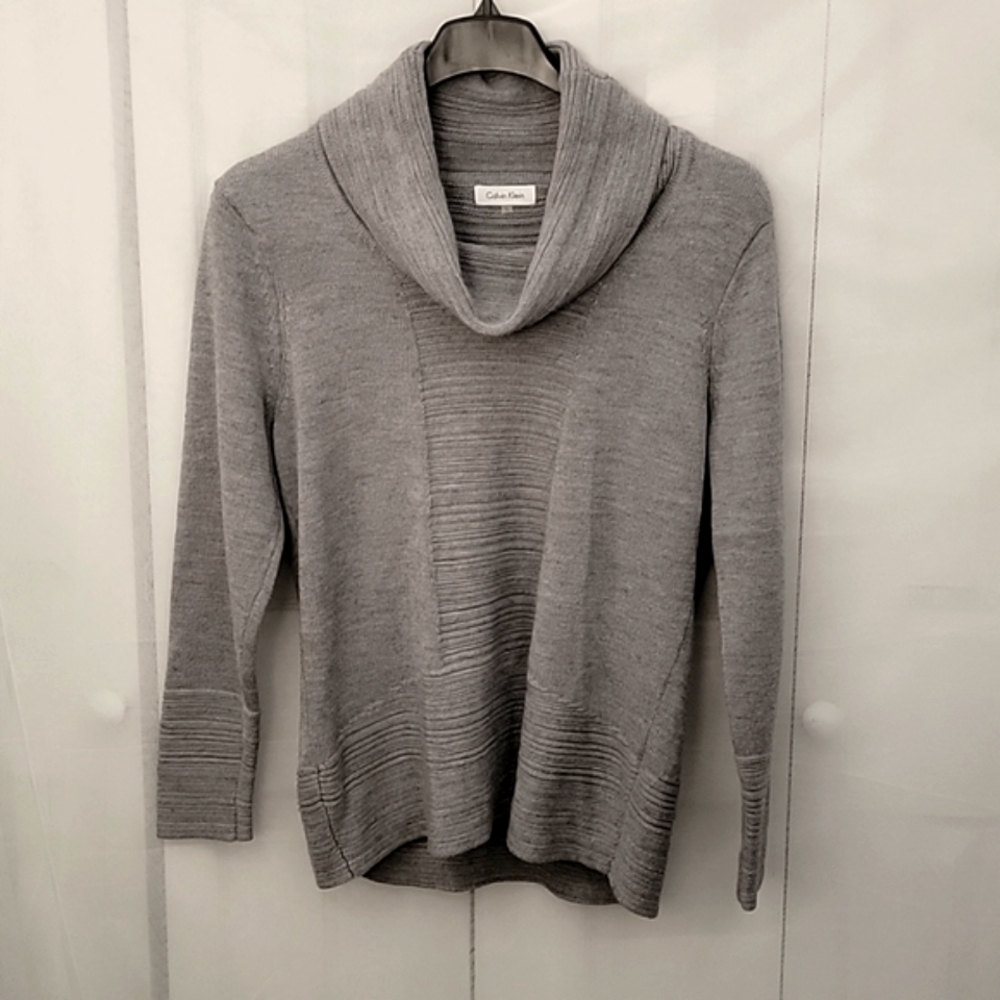 Calvin Klein Cowl Neck Wool Blend Sweater